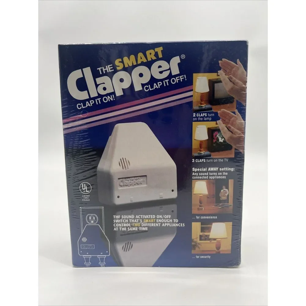 Vintage Smart‎ Clapper Clap On, Clap Off Light Sensor BRAND NEW SEALED 1992